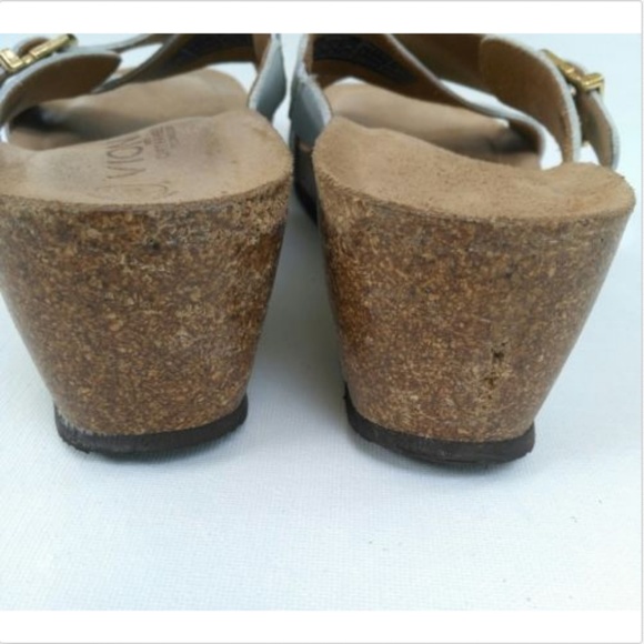 Vionic Size 8 Danette Slide Platform Sandals White - Picture 5 of 8